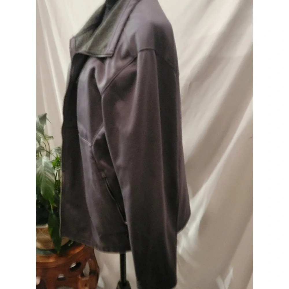 Swiss Tech Mens‎ Softshell Jacket Gray Fleece Lined Full Zip Performance Large